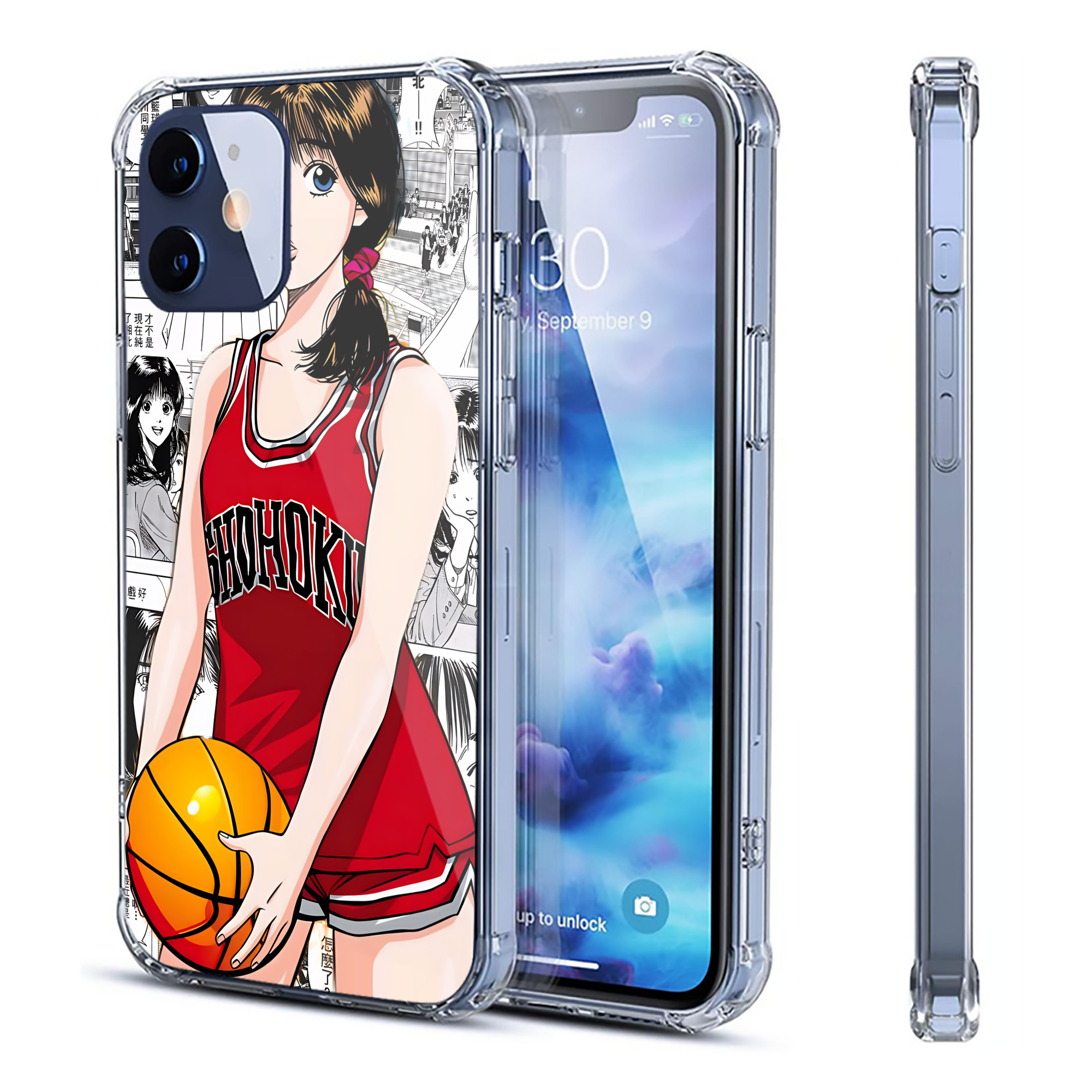 （画像用） SLAM DUNK／スラムダンク 【iPhone 12シリーズ対応】透明スマホケース（クリアソフトケース）